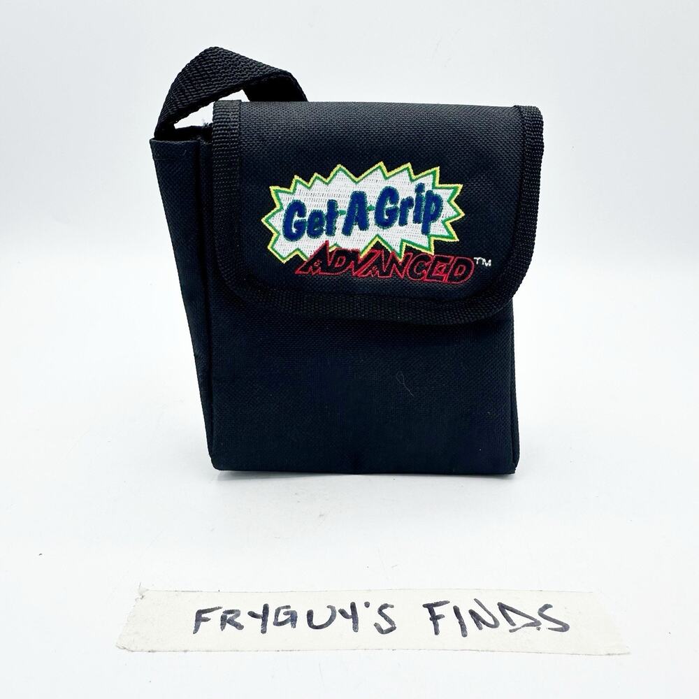 Get A Grip Game Boy Advanced SP Carrying Case Black Travel Pouch 5"x5"x2.5"